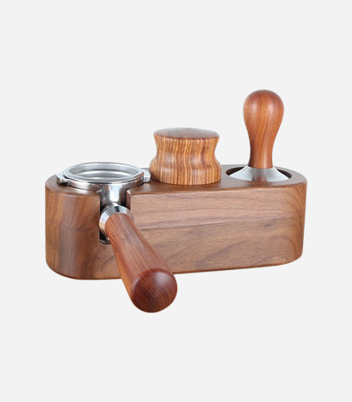 Stazione Portapressino In Legno Per Caffè – Adatto A Pressini Da 51 E 58 Mm